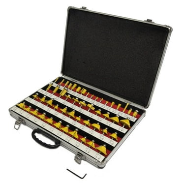 35pc Router Bits Set TCT Tungsten Carbide Tipped 6.35mm 1/4" Shank Fit with Box 35pc Router Bits Set TCT Tungsten Carbide Tipped 6.35mm 1/4" Shank Fit with Box